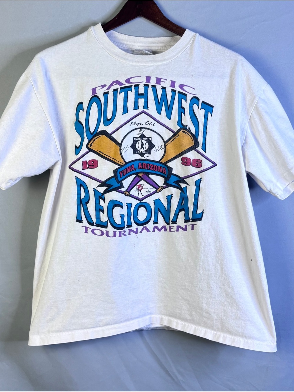 Vintage 1996 Babe Ruth League Pacific Southwest Regional T-Shirt Size L